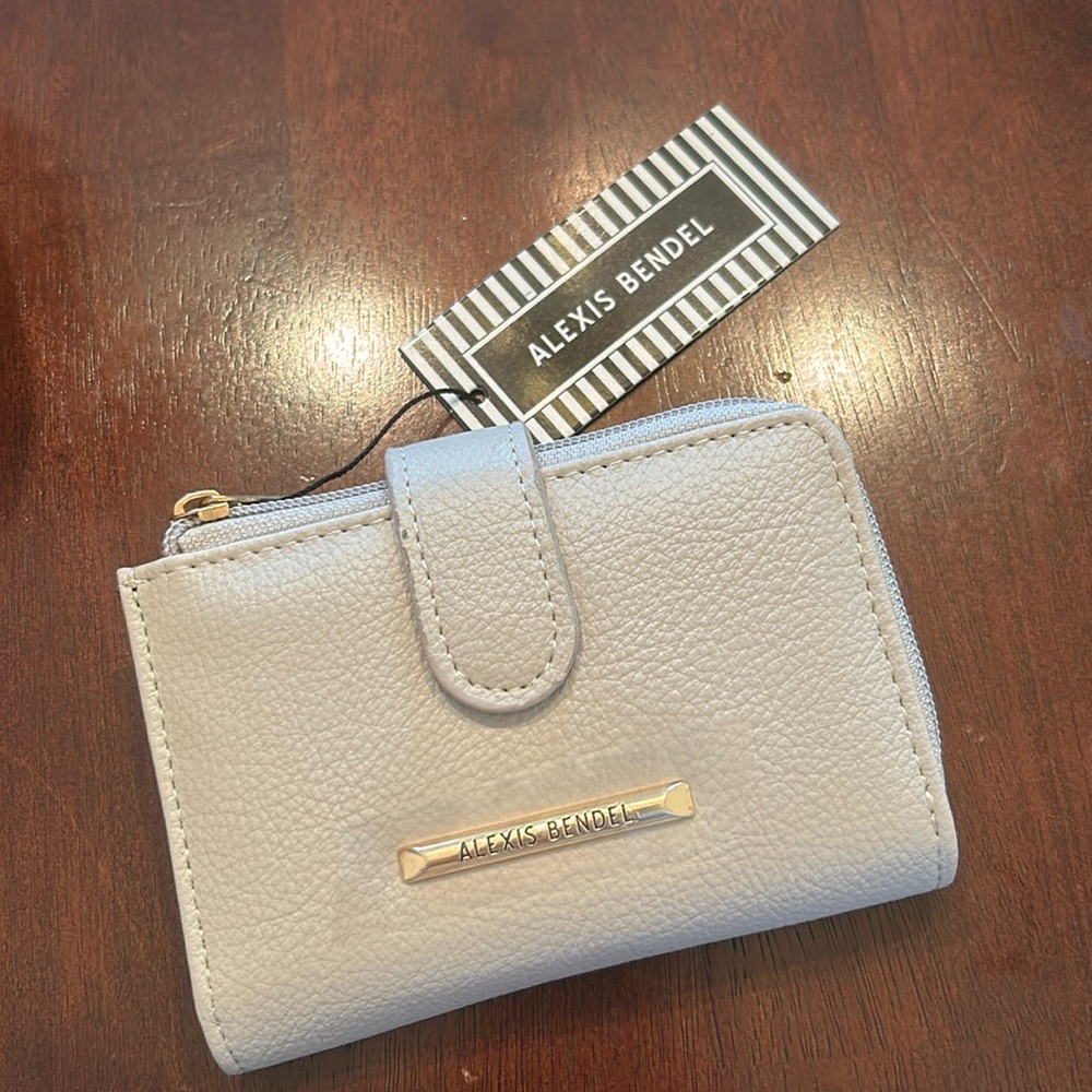 Alexis Bendel Beige Snap wallet